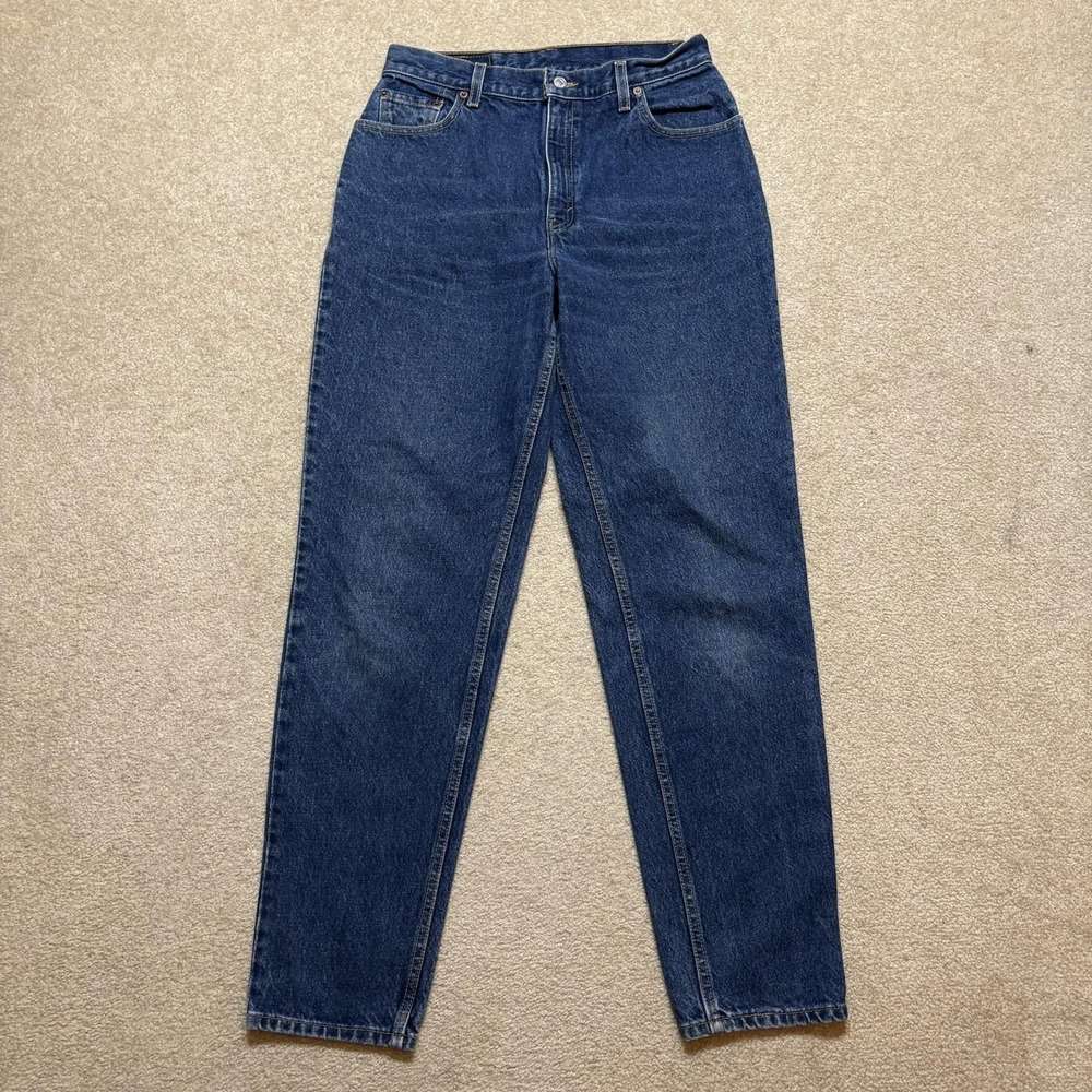 Vtg Levis 550 Jeans Womens 12 30x33 Blue High Rise Relaxed Tapered Leg Denim